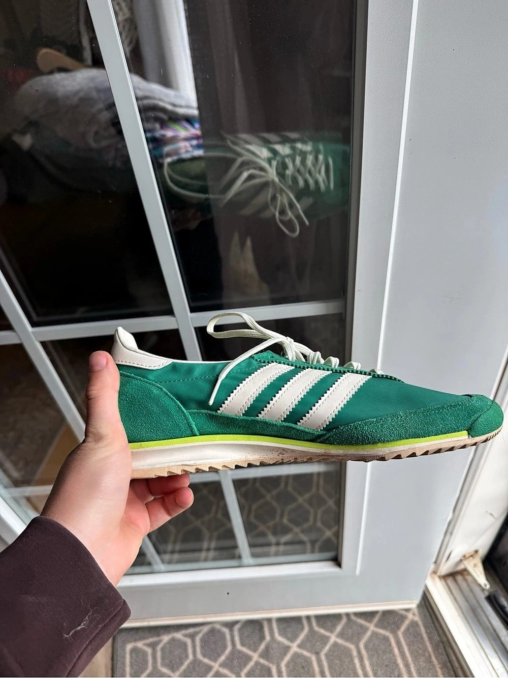 adidas SL 72 OG Green & White Sneakers US 9